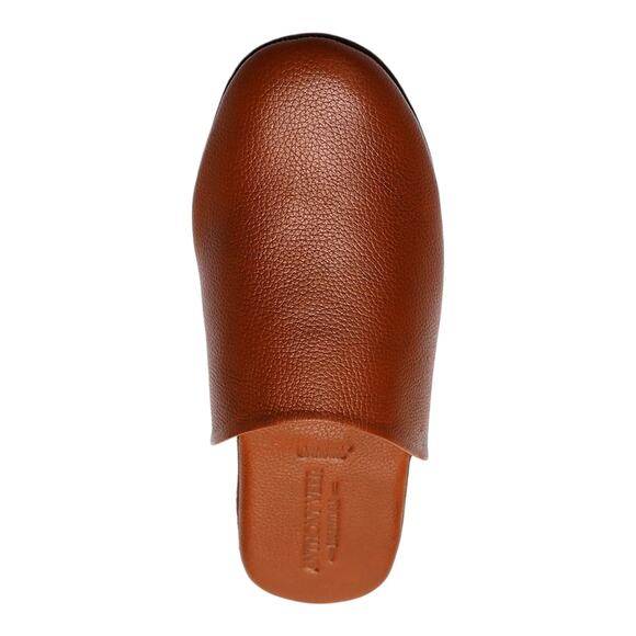 Tan Leather Men\'s Slippers main image 7